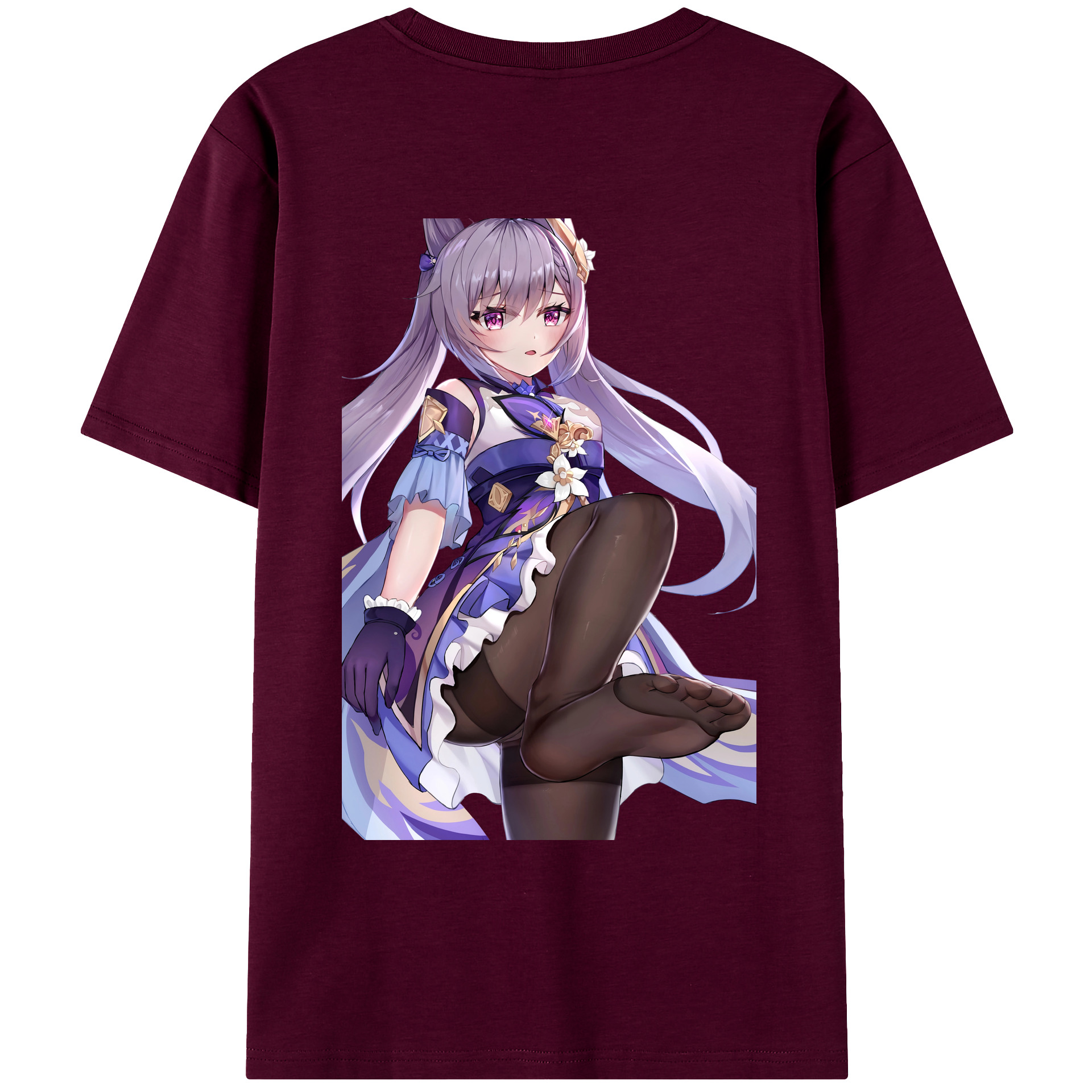 げんし神 刻晴 こくせい genshin Kokusei レディース半袖Tシャツ(バックプリント)